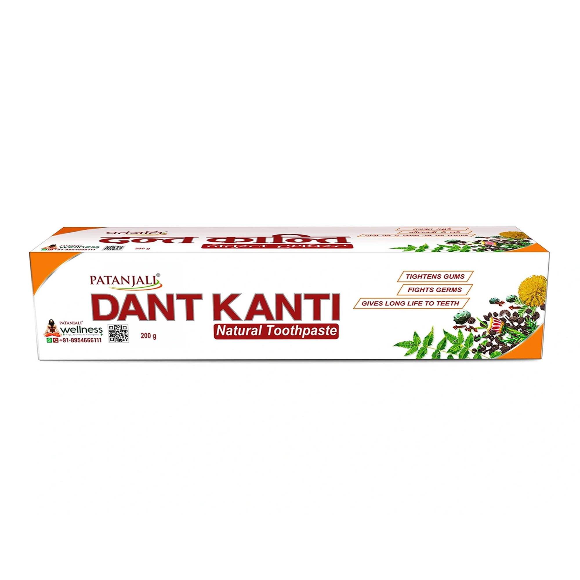 Patanjali Dant Kanti: envase herbal para limpieza suave diaria