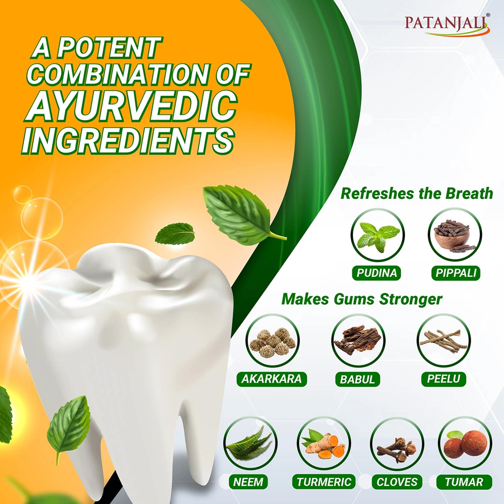 Patanjali Dant Kanti: esencia ayurveda para cuidado dental natural