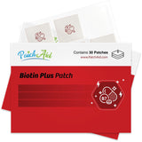 PatchAid Biotin Plus, parche frontal, cómodo para uso diario.
