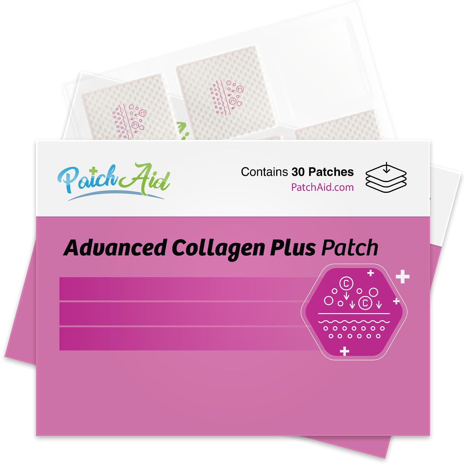 PatchAid Collagen Plus parche frontal, uso diario para cuidado de la piel