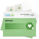 PatchAid D3 parche tópico para uso diurno, discreto y cómodo.