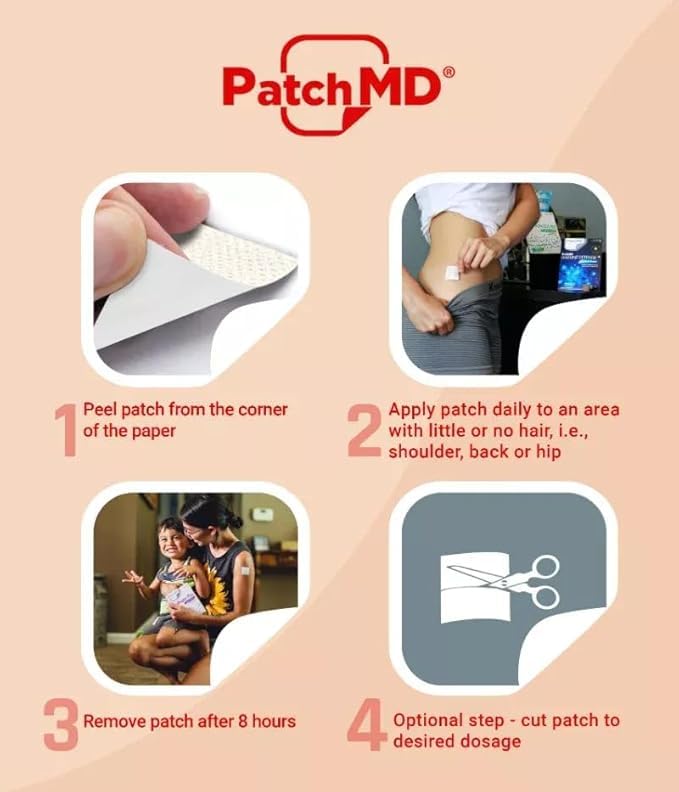 PatchMD Allergy Plus parache tópico, textura suave para uso cómodo.