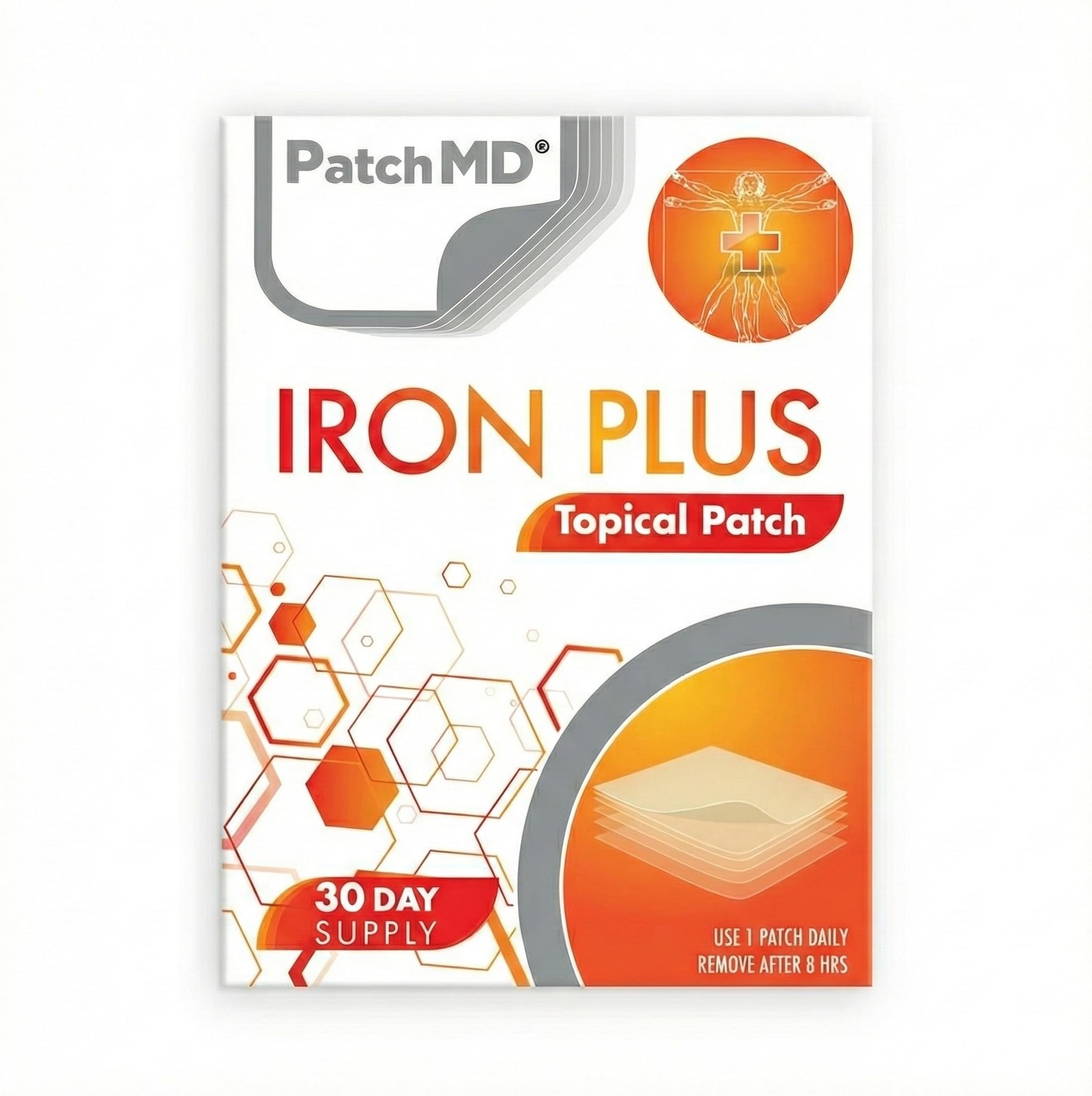PatchMD Iron Plus: parche de aplicación sencilla para uso diario sin complicaciones.