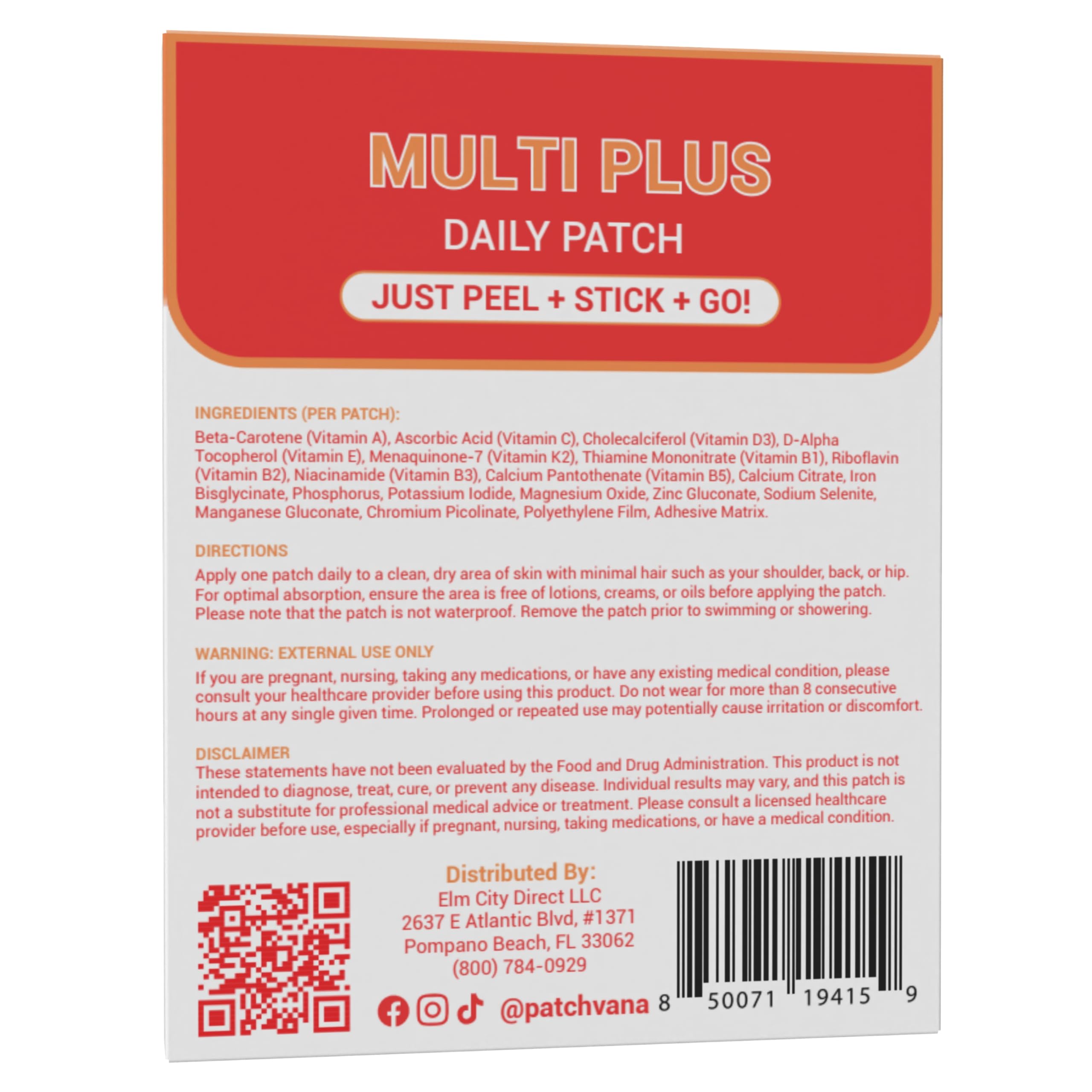Patchvana Multi Plus: parche transparente para uso bajo la ropa.