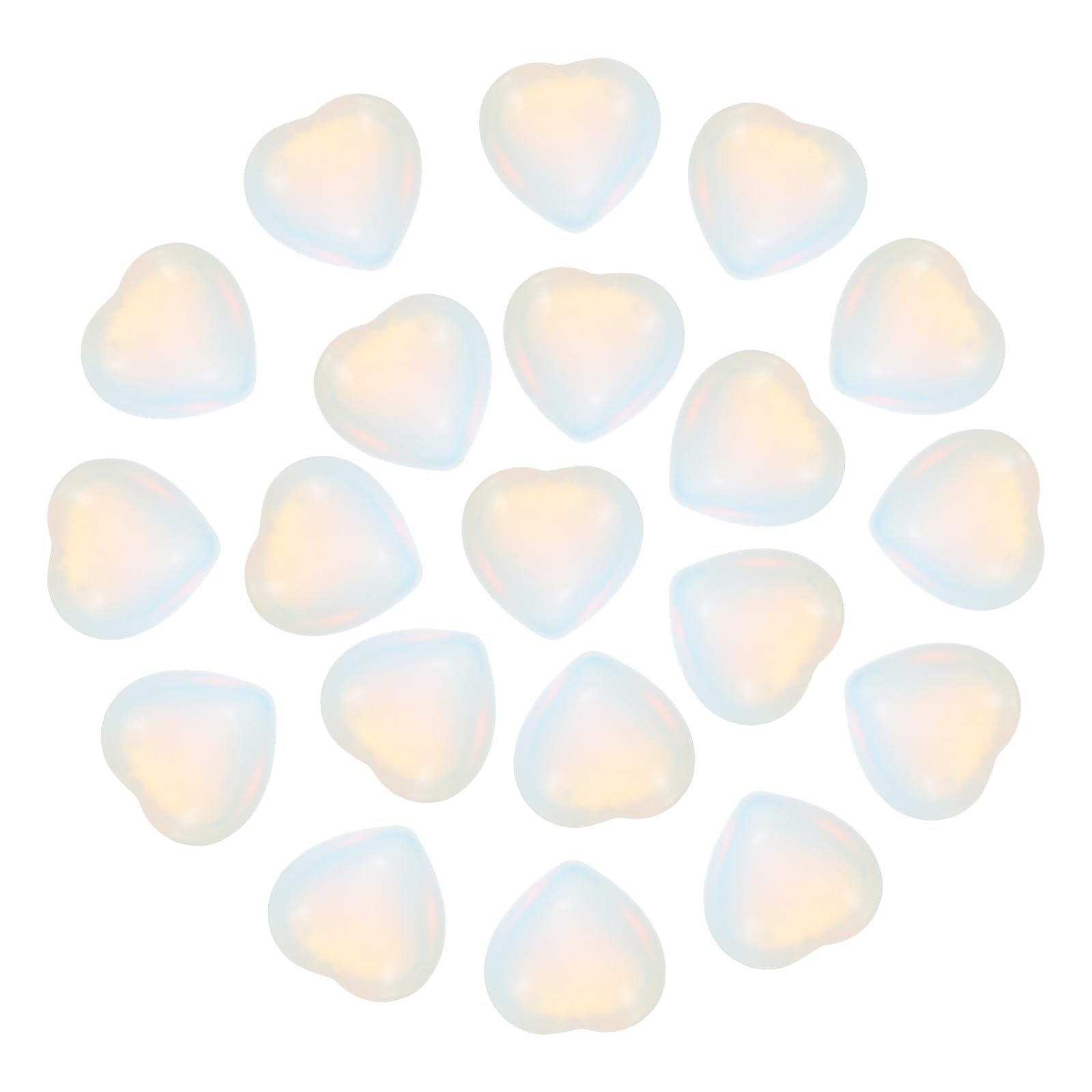 PATIKIL corazón de cristal opalita, ideal para meditación y relajación.