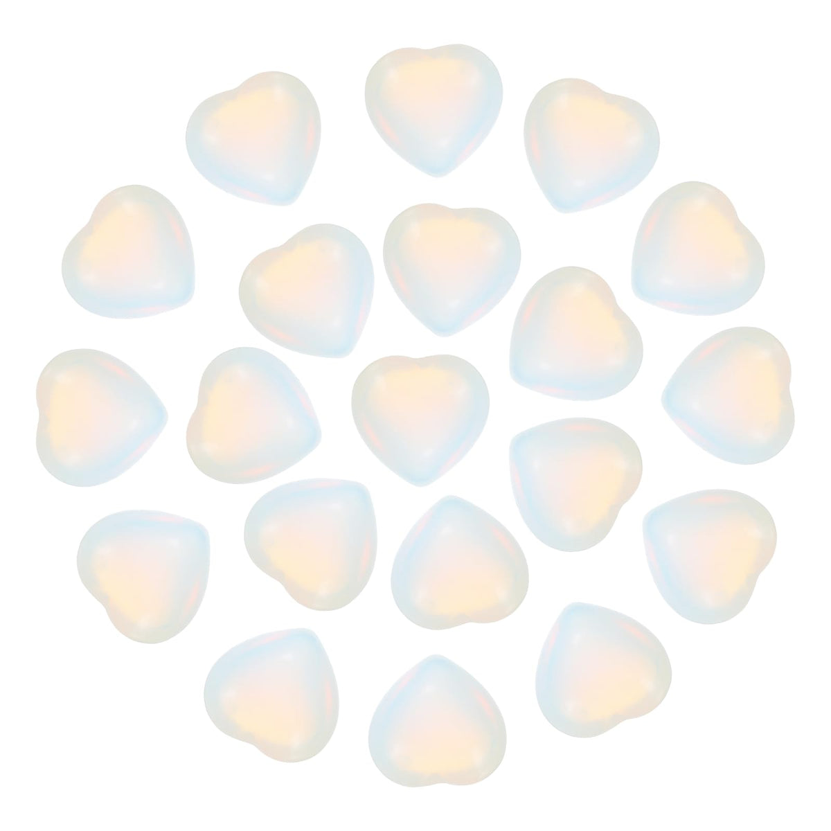 PATIKIL corazón de cristal opalita, ideal para meditación y relajación.