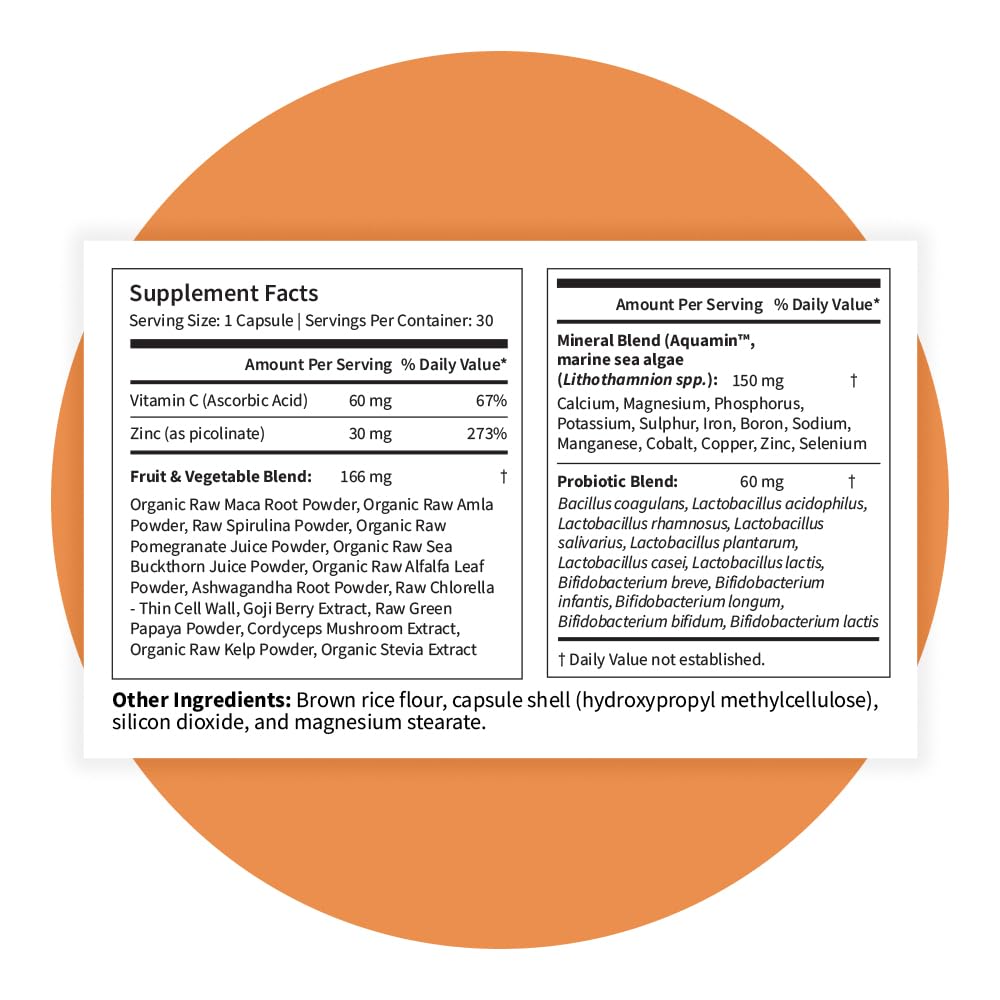 Pattern Wellness Zinc Complex, sin gluten ni OGM, opción limpia para dieta.
