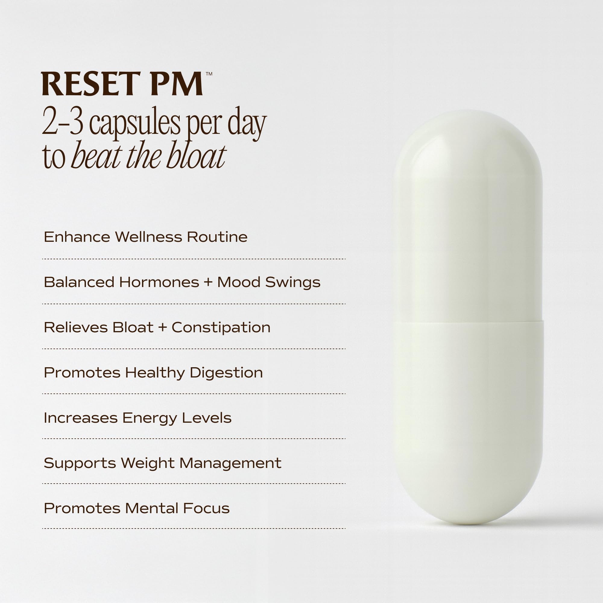 Paulina Fitness Reset Nocturno: etiqueta clara para uso diario