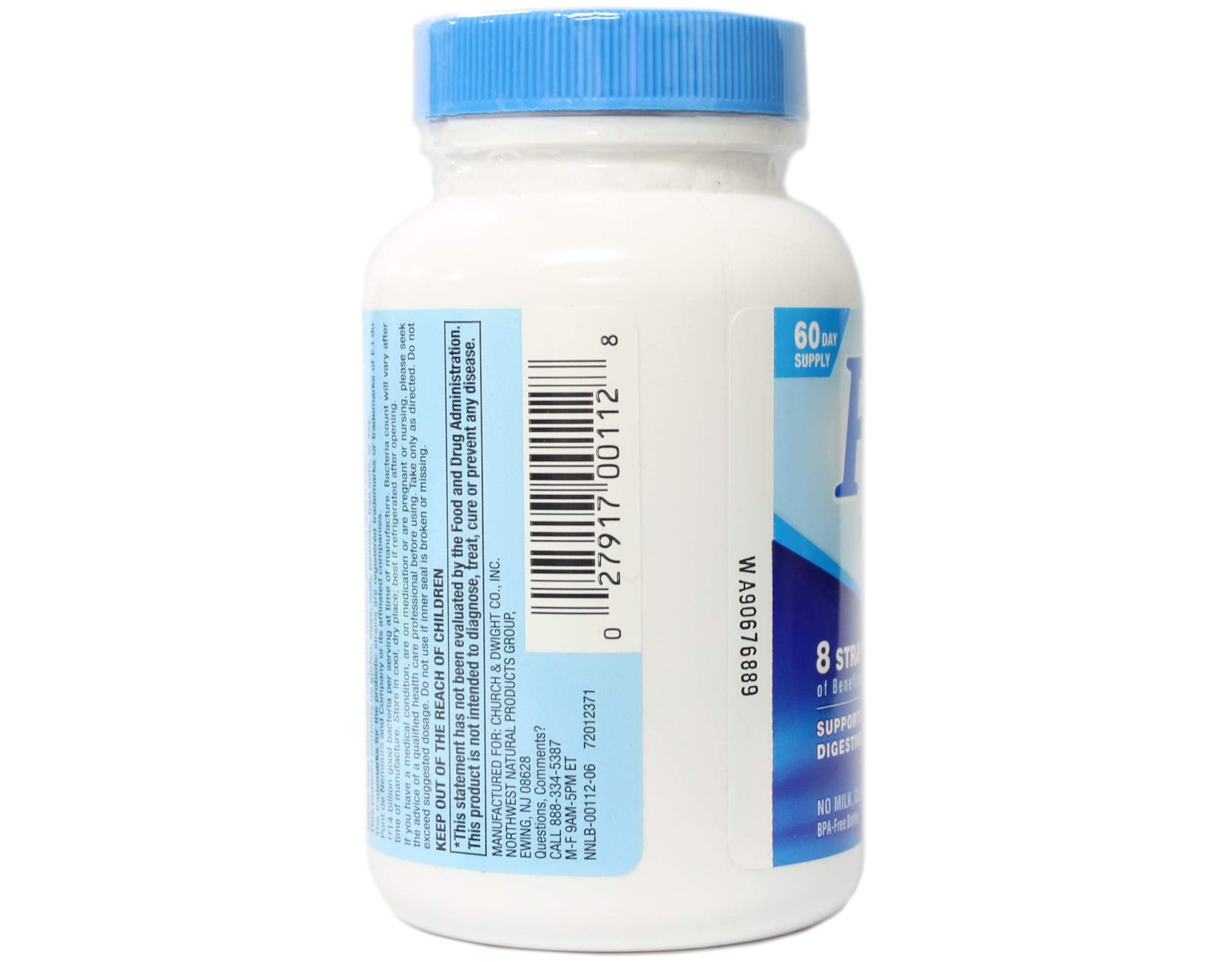 PB8 Probiotic bottle cap close-up emphasizing tamper-evident design