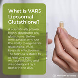 PD VARS Glutatión liposomal cápsulas para dosis diaria y absorción óptima.
