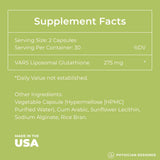 PD VARS Glutatión liposomal empaque original para conservación y almacenamiento.