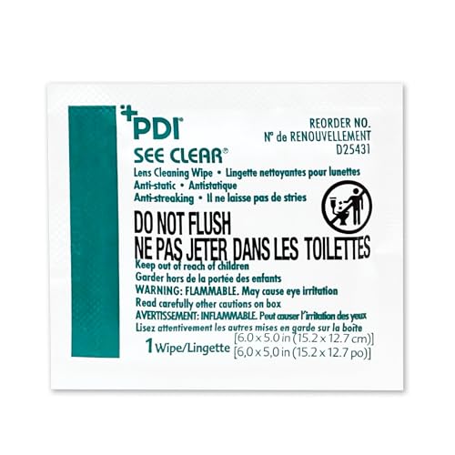 PDI See Clear: toallitas para gafas de seguridad que no dejan rayas.