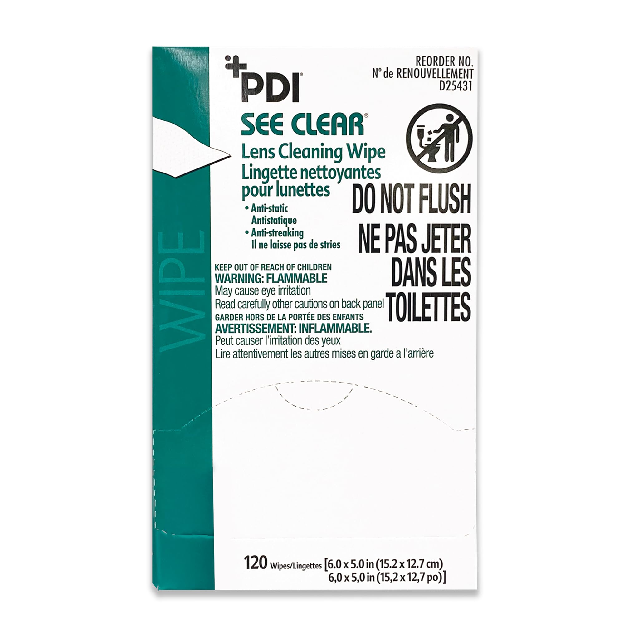 PDI See Clear: toallitas individuales para uso diario en oficina o taller.