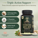 Peaceful Mind Centers, envase de 60 cápsulas para rutina diaria.