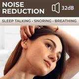 Peace&Quiet 32dB bloquea ruidos molestos para dormir mejor.