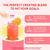 Peach Perfect Creatina para mujer, envase elegante, ideal para uso diario de fitness.