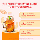 Peach Perfect sabor limonada rosa, bebida refrescante.