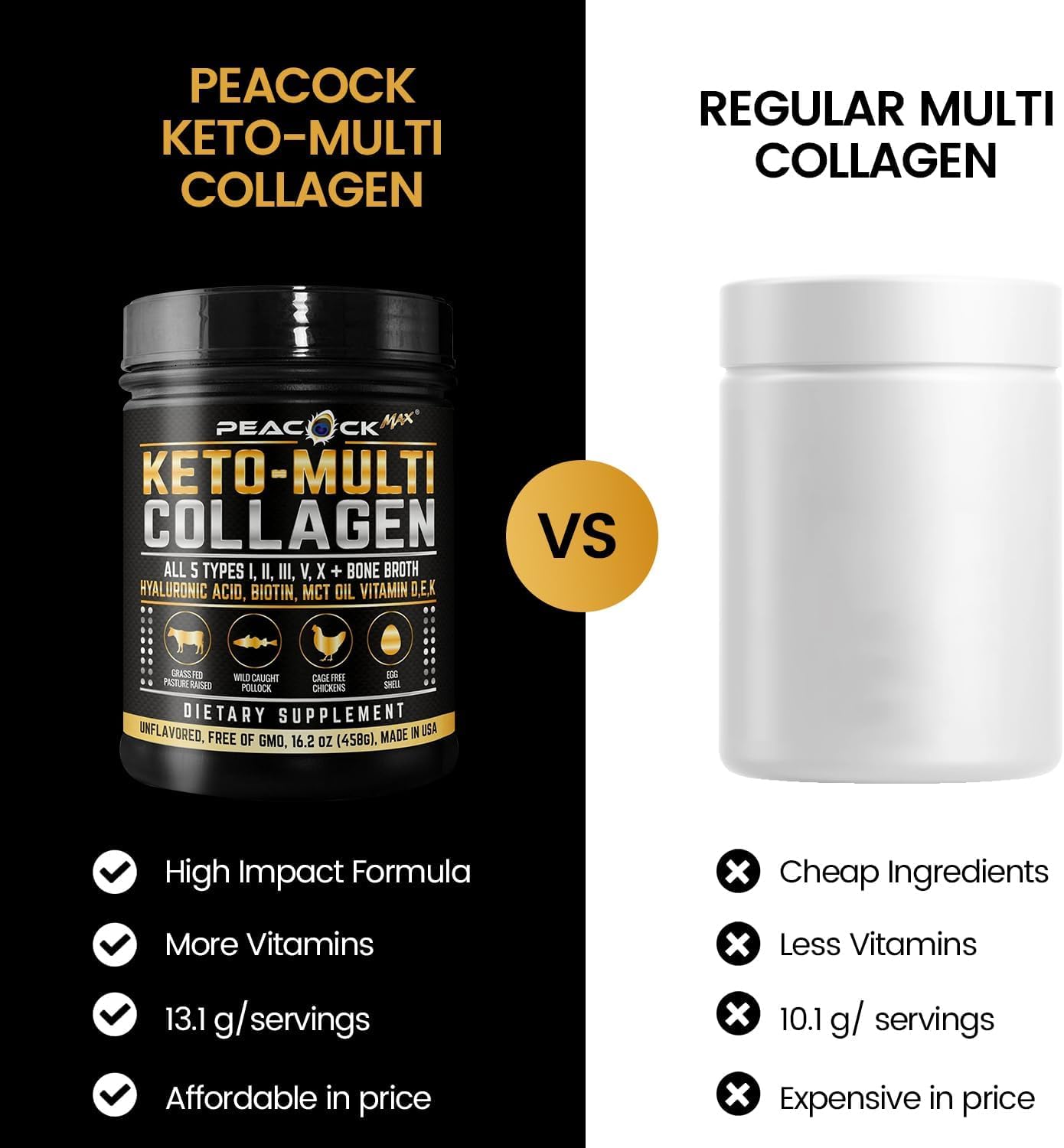 Peacock Max caldo de huesos: sabor suave para recetas