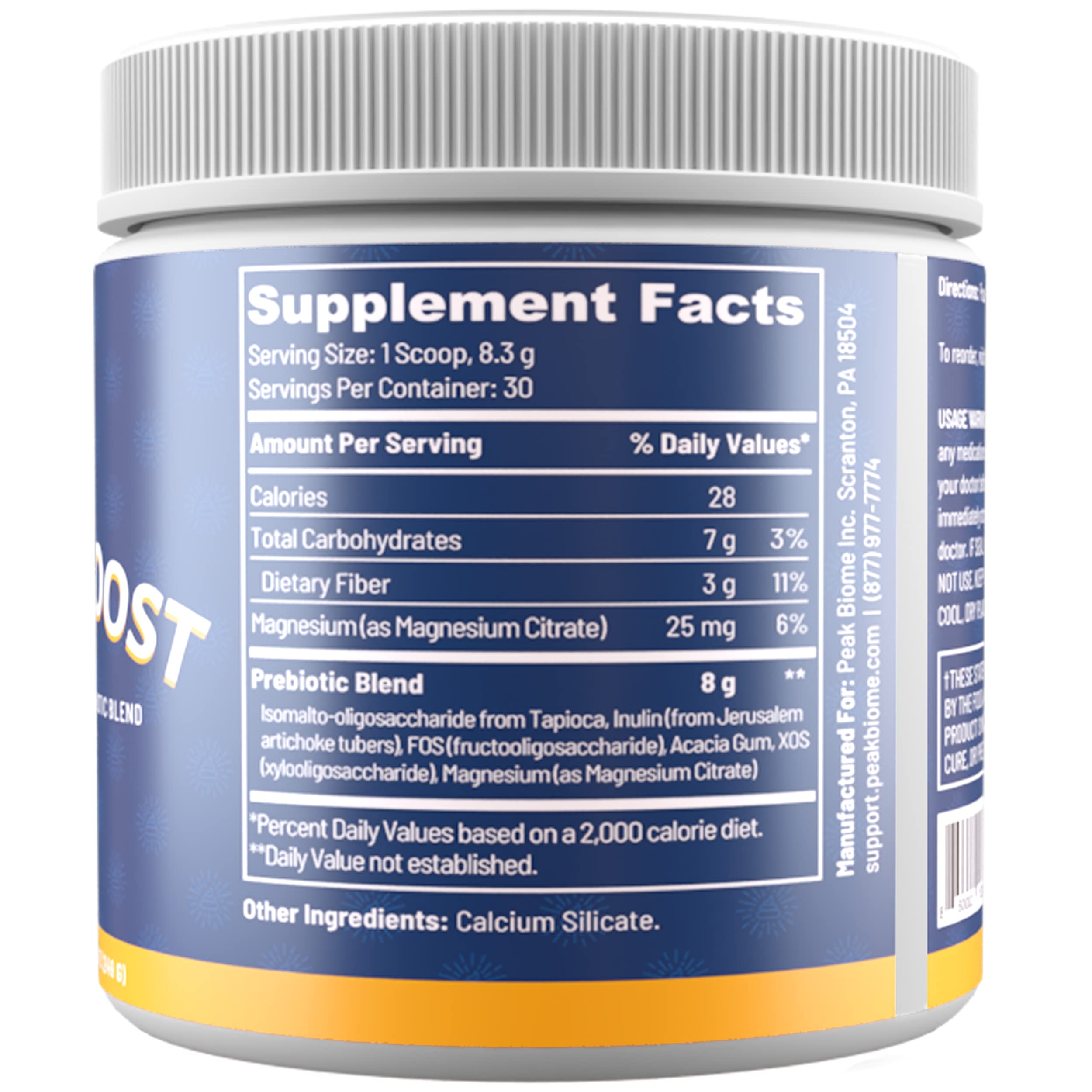 Peak Biome Peak BioBoost en cucharada medidora, se disuelve rápido en tu bebida matutina.