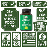 Envase de Peak Performance B12 de 30 días para uso diario.