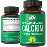 Peak Performance calcio de alga roja en botella, opción vegetal para huesos y articulaciones