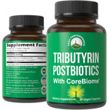 Peak Performance CoreBiome Tributyrin en botella para uso diario y apoyo a un microbioma equilibrado.