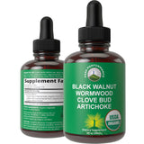 Gotas Peak Performance con ajenjo y nogal negro para limpieza digestiva suave