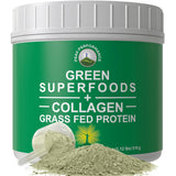 Peak Performance Greens Superfood en bote, sabor delicioso para energía diaria.