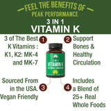 Cápsulas veganas Peak Performance K, listas para uso diario