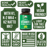 MK-7 natto de Peak Performance para mejor absorción