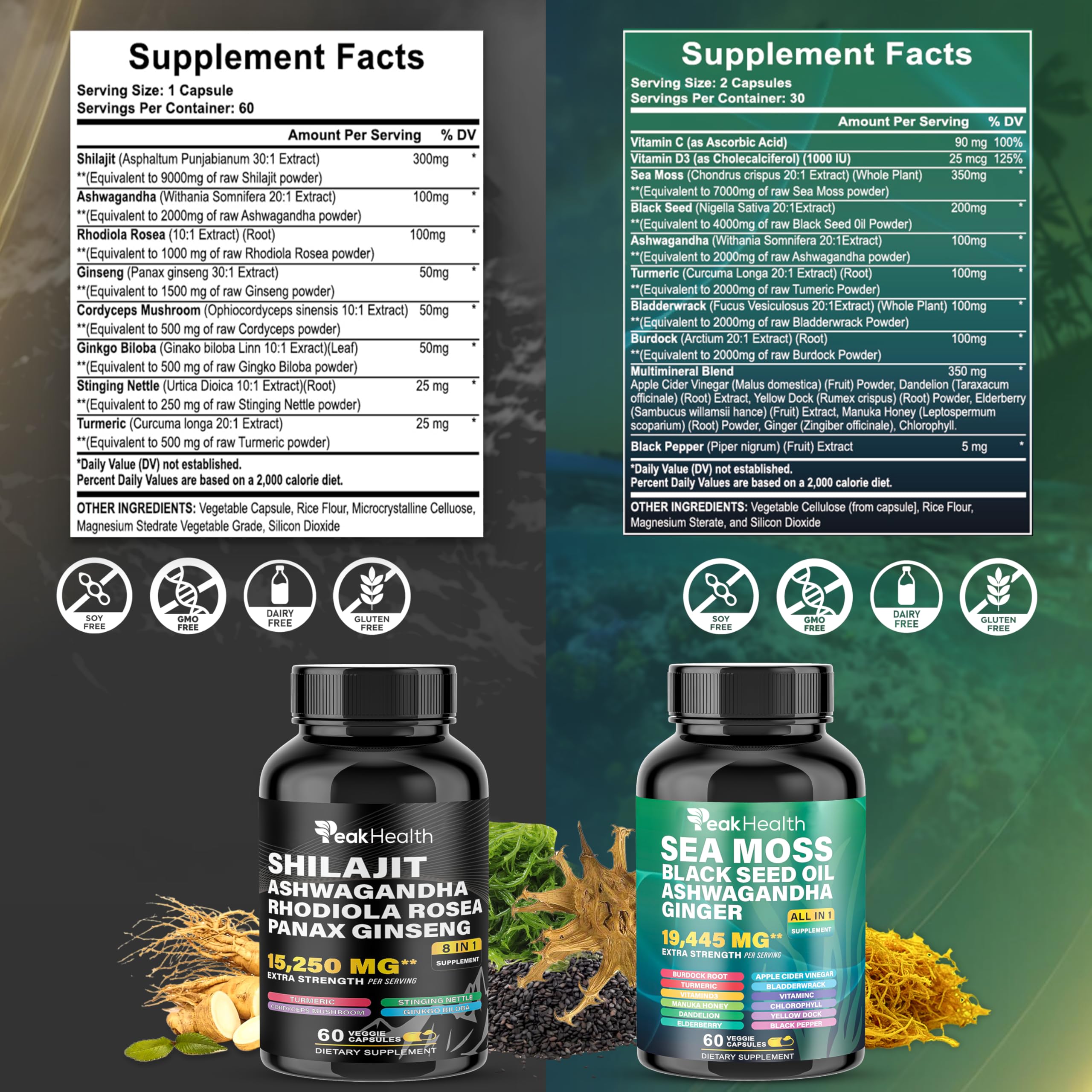 Peakhealth Aceite de semilla negra en cápsulas, uso diario