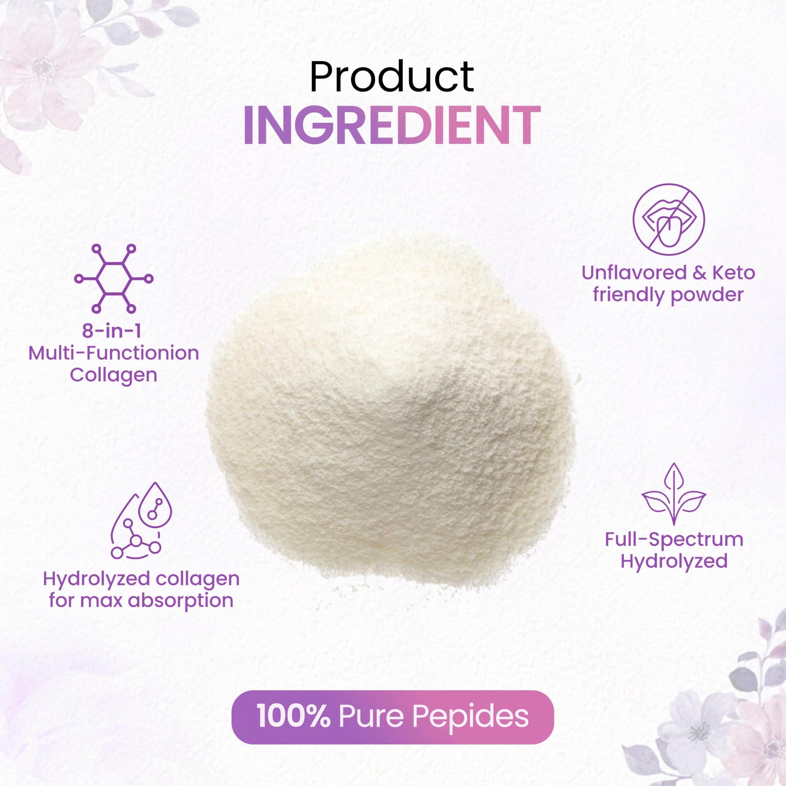 Peakhealth Multi Collagen Powder dispersión rápida en bebidas