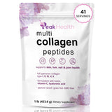 Peakhealth Multi Collagen Powder envase para apoyo de piel y articulaciones