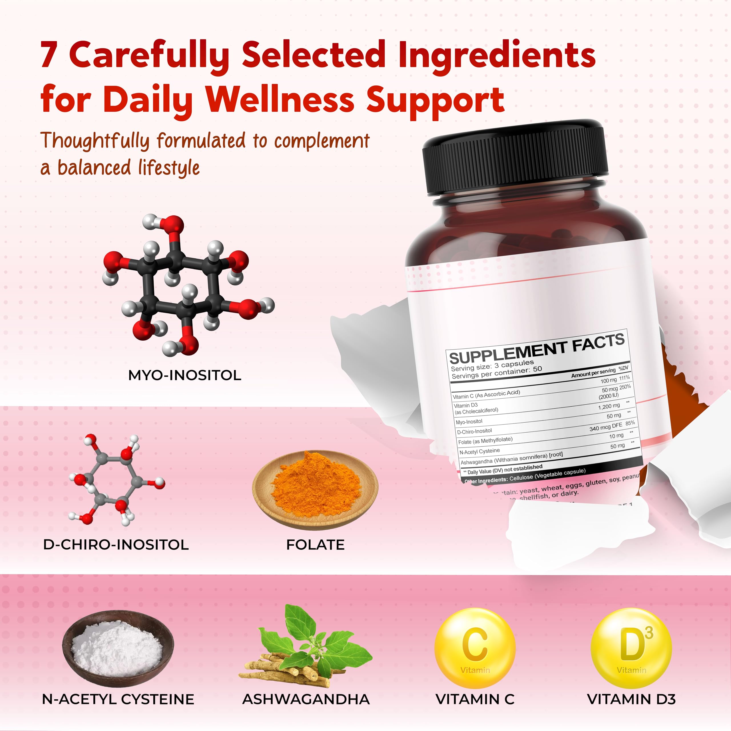 PEAKPURY Saw Palmetto ingredientes: apoyo al bienestar general.