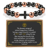 Pulsera magnética de cobre PEALICIOUS en vista frontal para uso diario.