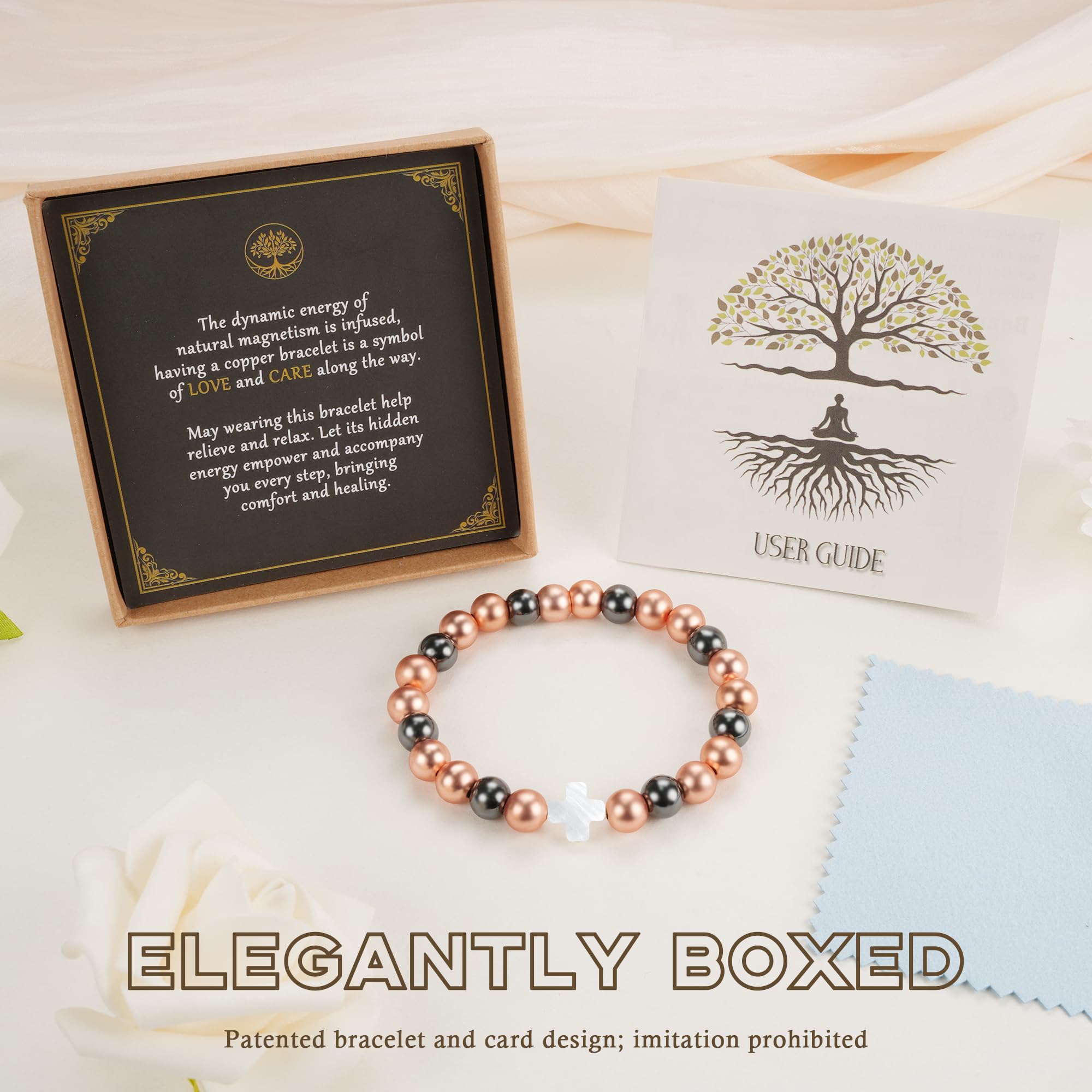 PEALICIOUS pulsera cobre mujer vista general en la muñeca