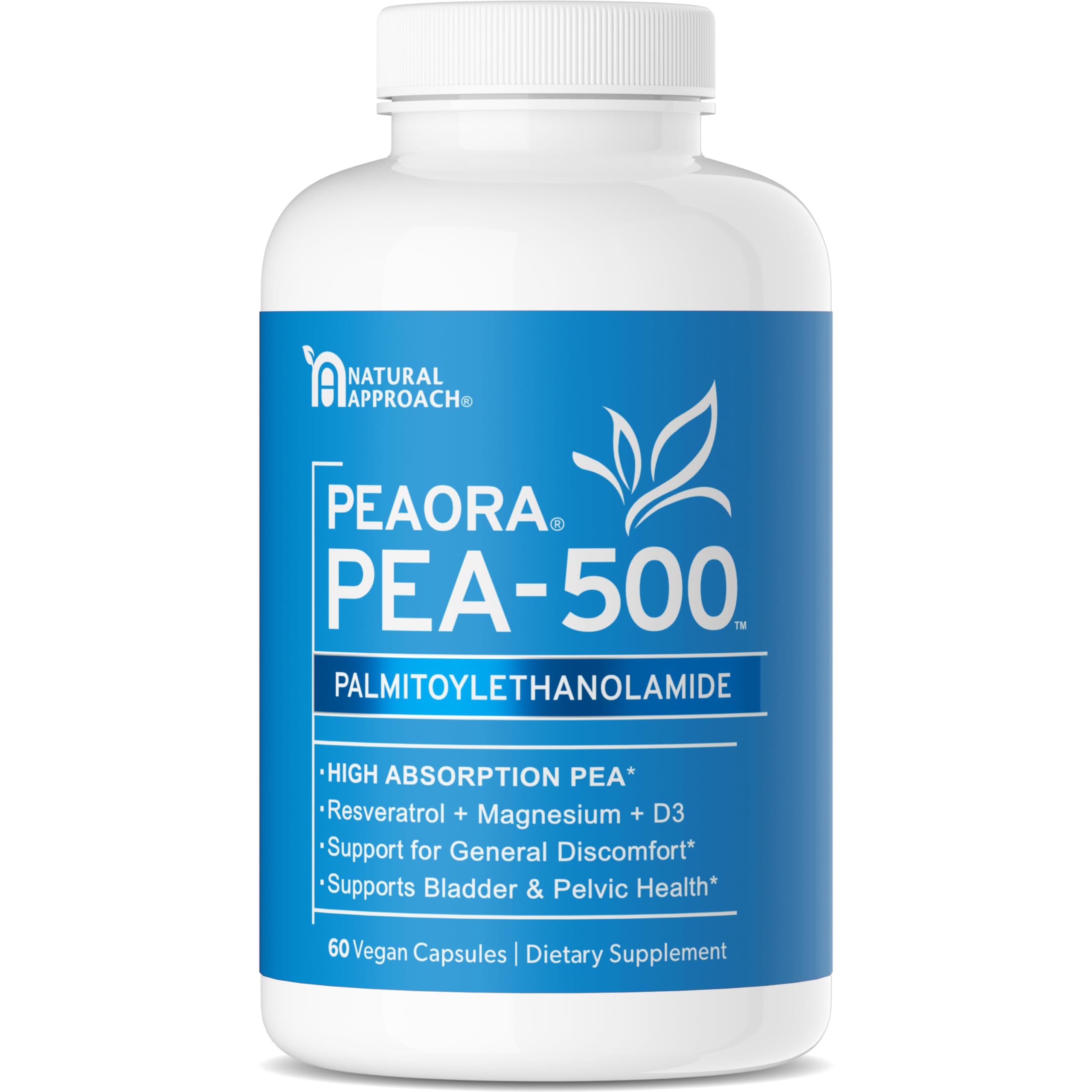 PEAORA PEA-500 en botella para uso diario y comodidad.