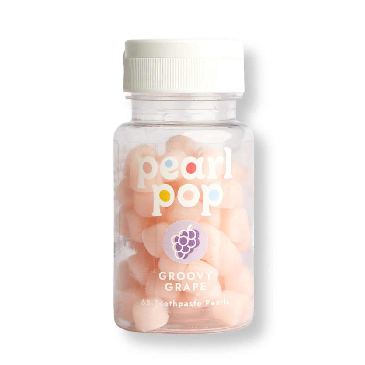 Pearl Pop perlas dentales masticables para una limpieza suave y divertida.