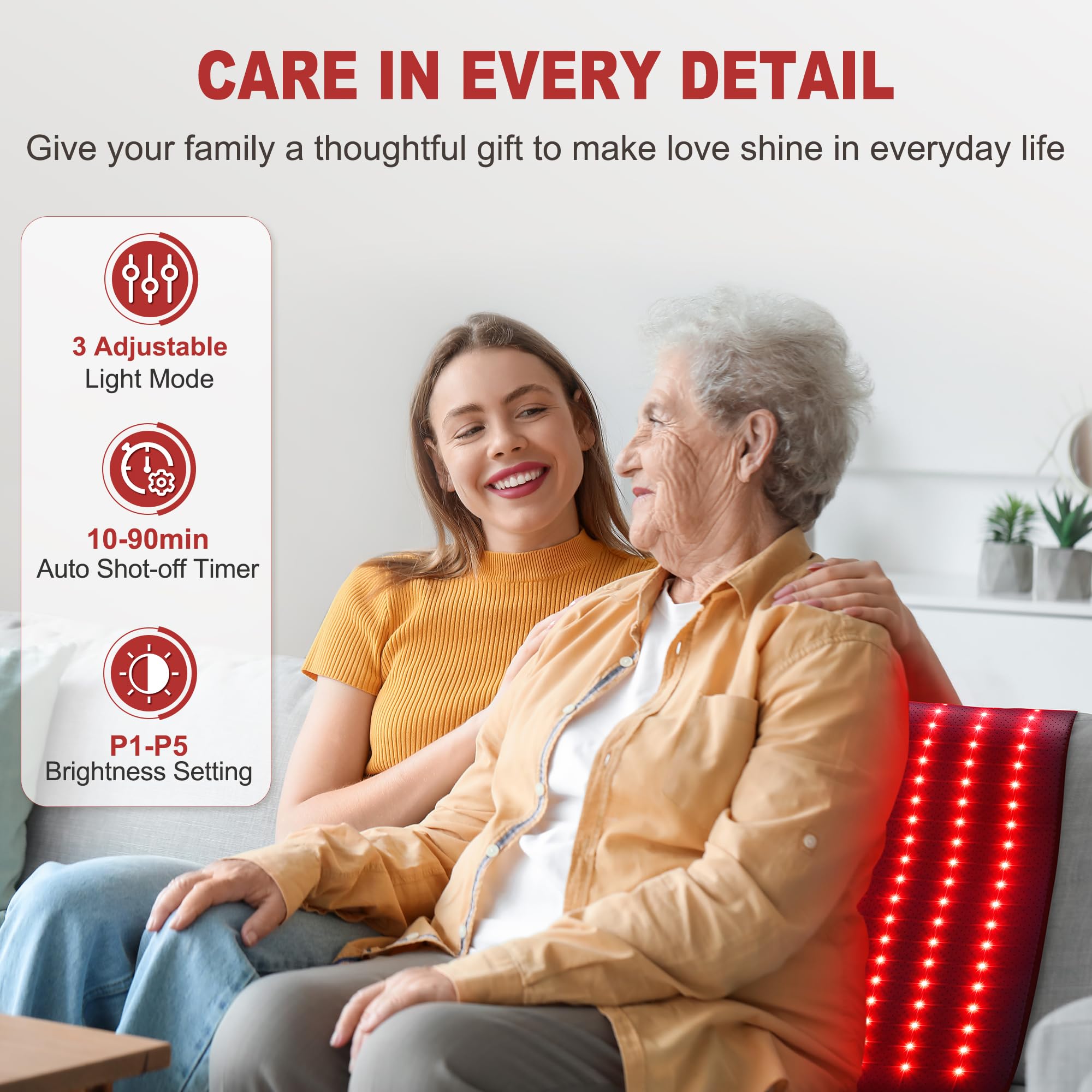 Pedete control remoto facilita ajustar la terapia de luz