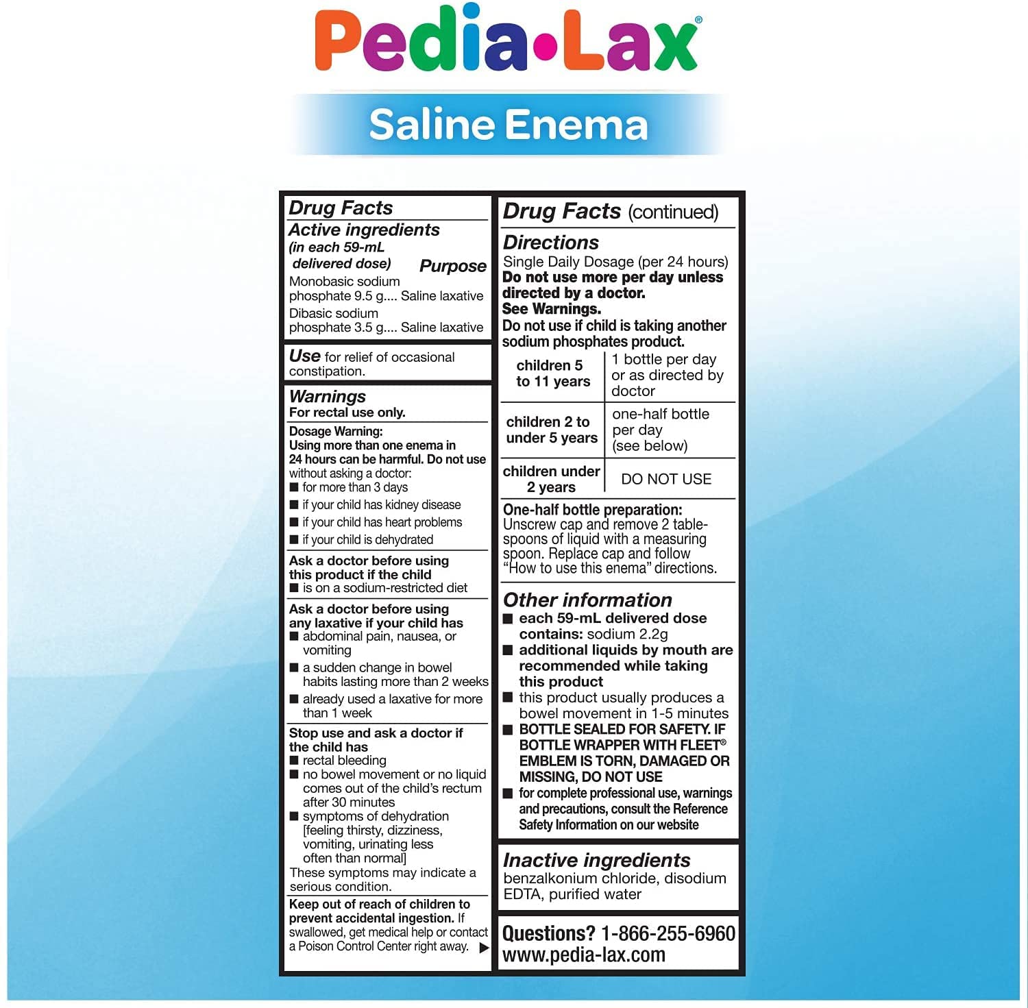Pedia-Lax Comfortip sin látex, inserción suave para niños