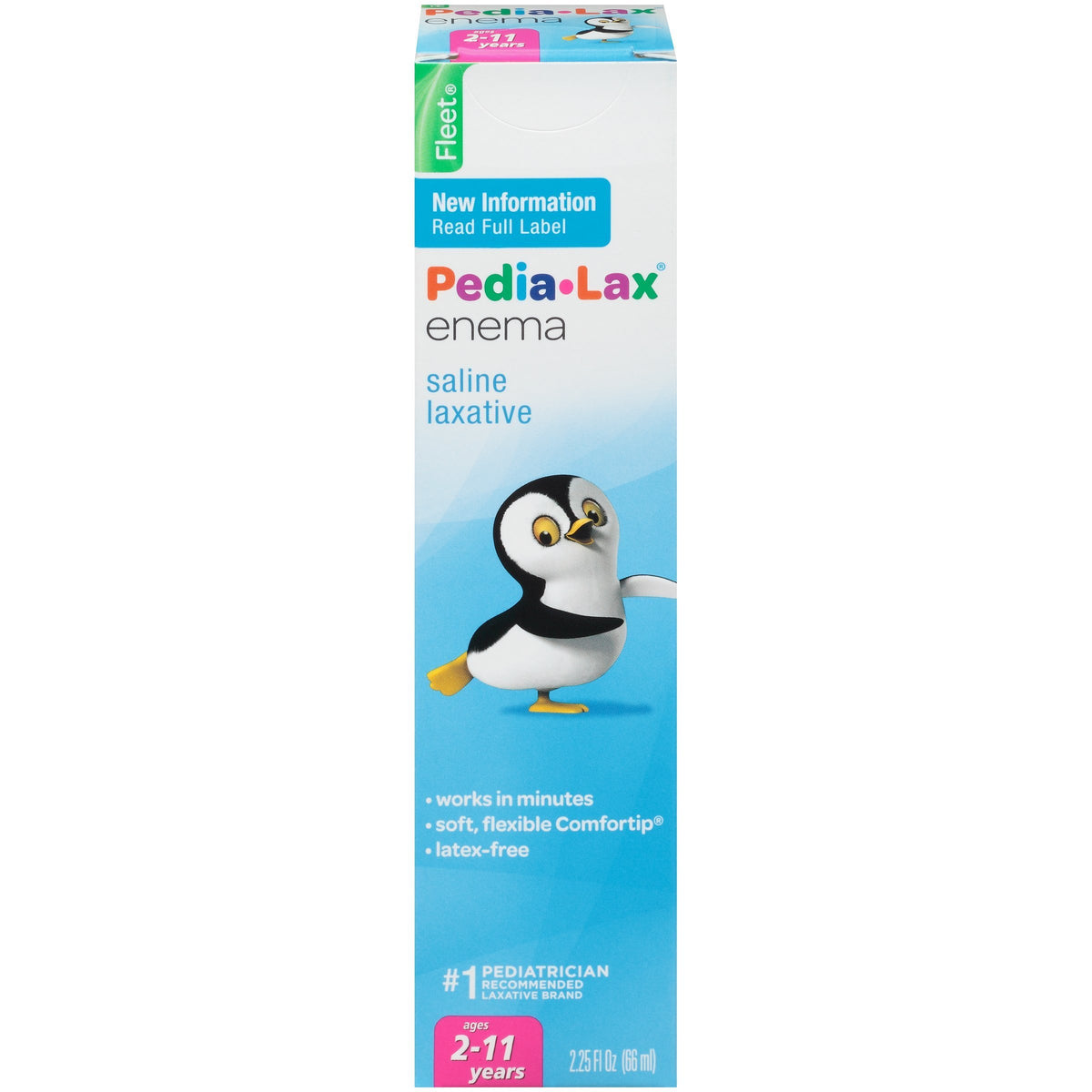Pedia-Lax Fleet Enema para niños, envase listo para uso, alivio ocasional del estreñimiento.