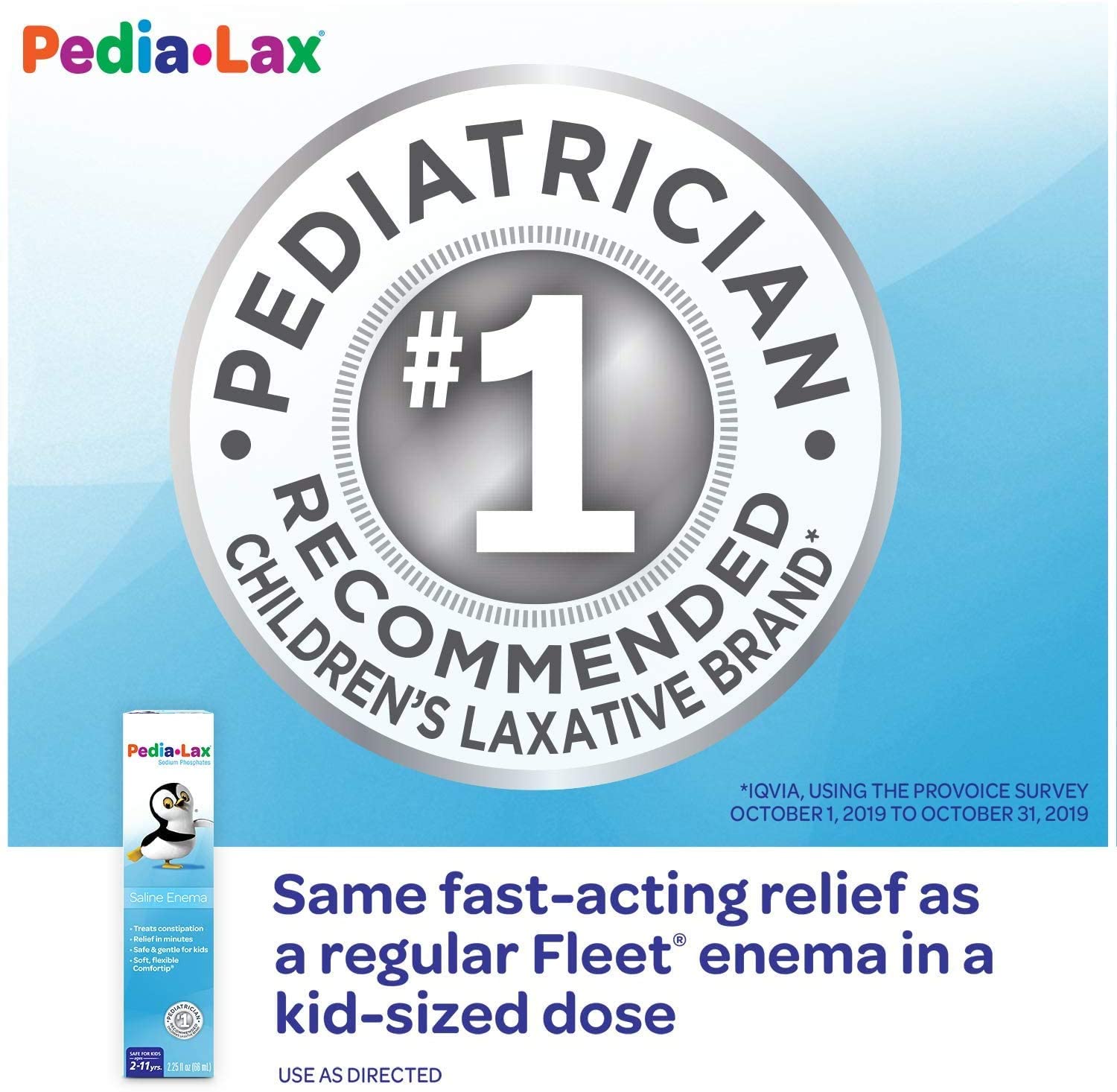 Recomendado por pediatras para Pedia-Lax; opción líder para niños