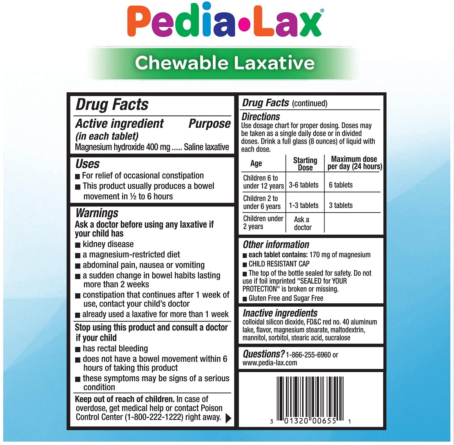 Pedia-Lax tabletas melón en primer plano, formato masticable para uso cómodo.