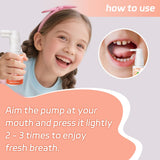 PEGO Kids Oral Spray rutina diaria, ayuda a mantener la frescura oral