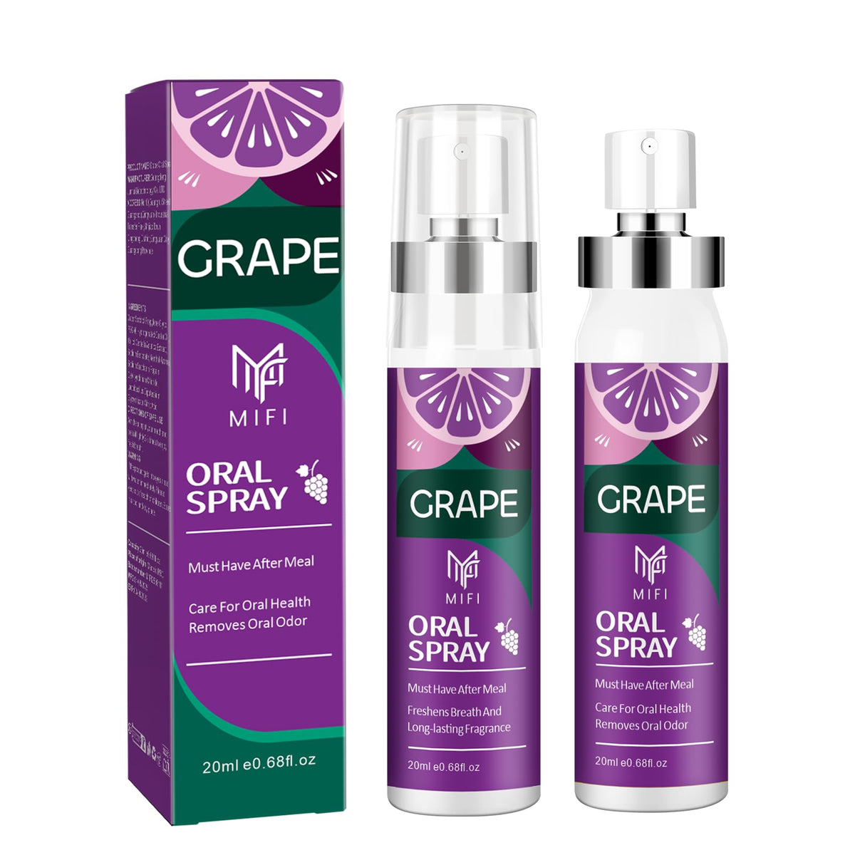 spray bucal PEGO de 20 ml en presentación doble para frescura duradera.