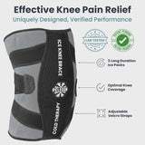 Pelegon diseño ergonómico de la rodilla para un ajuste envolvente.