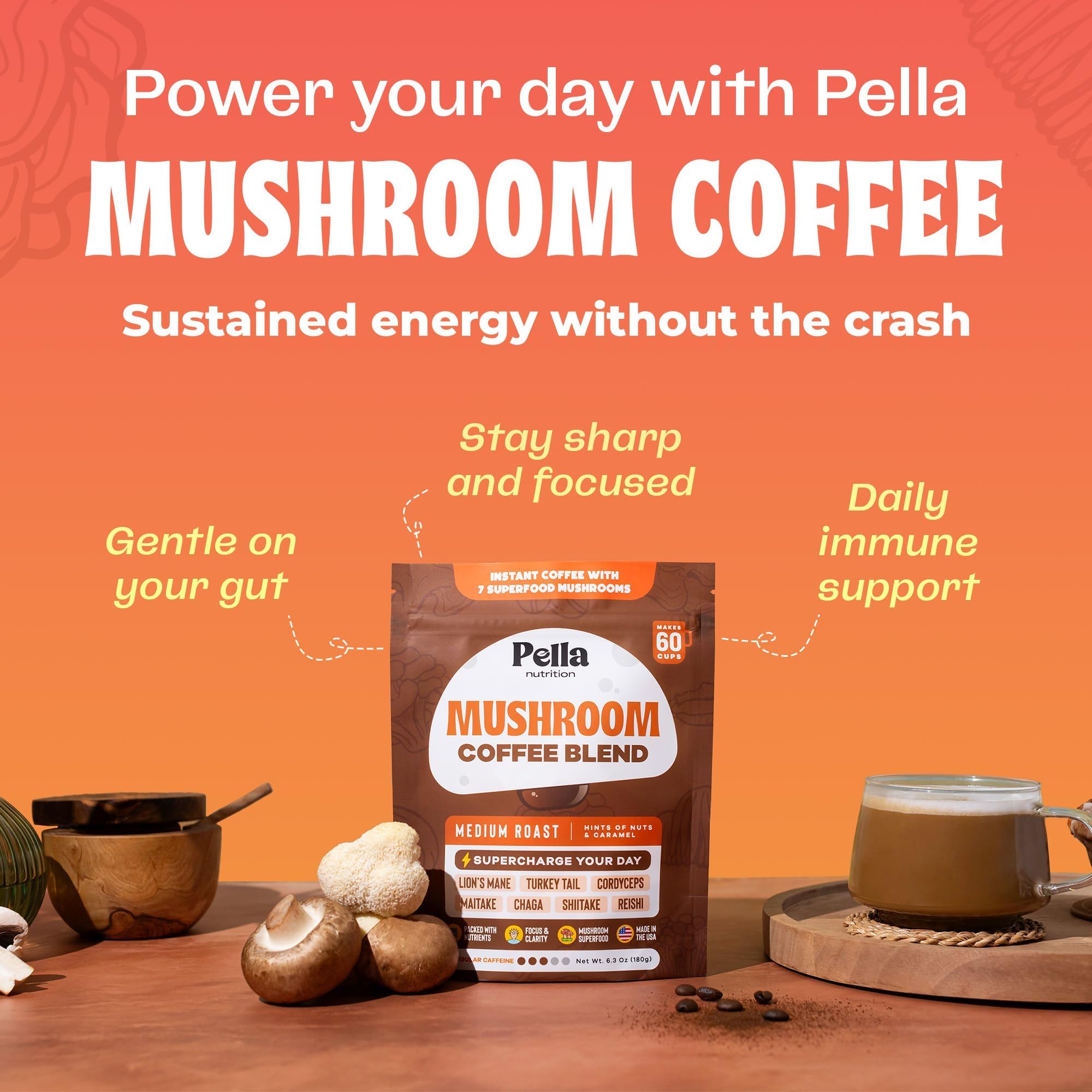 Pella Nutrition Café: empaque práctico para uso diario y fácil preparación