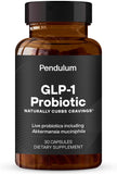 Pendulum GLP-1 probiótico: botella de cápsulas para apoyar equilibrio digestivo y control de antojos.