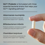 Pendulum GLP-1 probiótico: manos sosteniendo el frasco, ideal para uso diario.