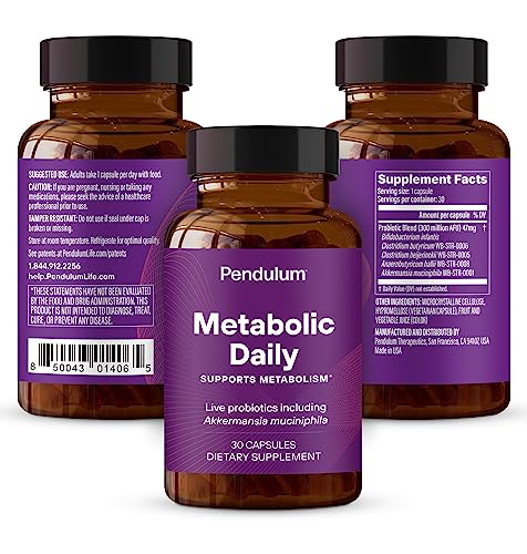 Pendulum Metabolic Daily: cápsulas en botella, facilita la toma diaria para metabolismo.